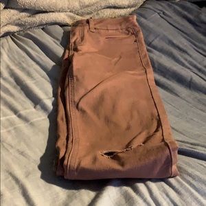Light pink jeans